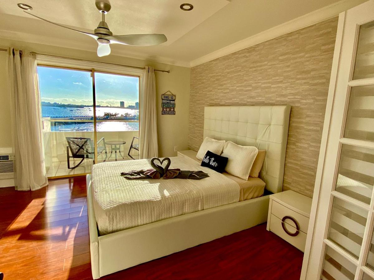Deluxe Waterfront One Bedroom Apartment With Miami Skyline View, Free Parking 5 Mins Drive To Miami Beach Esterno foto